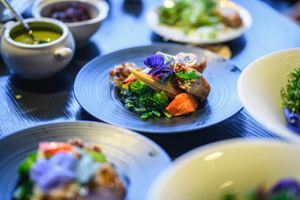 istock Paleo Salad Enjoying the Limelight at a Luncheon Table 1152571731