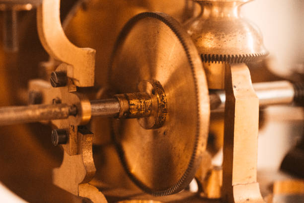 istock Clockwork Background. Close-up Of Old Clock Watch Mechanism 1152571894