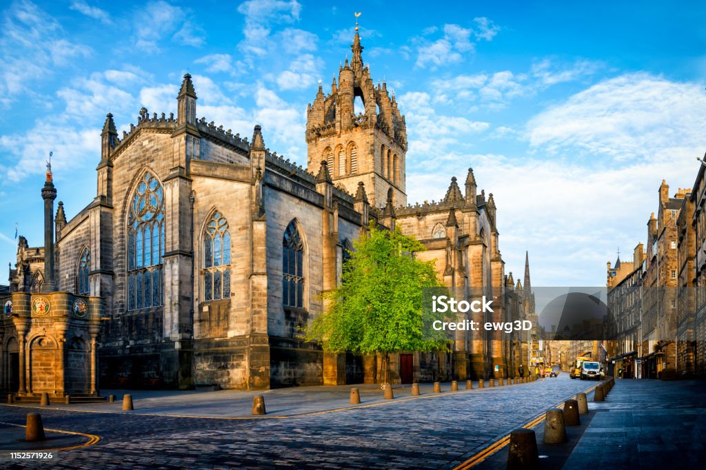 St Giles Cathedral on The Royal Mile, Edinburgh,Scotland, UK Edinburgh - Scotland Stock Photo