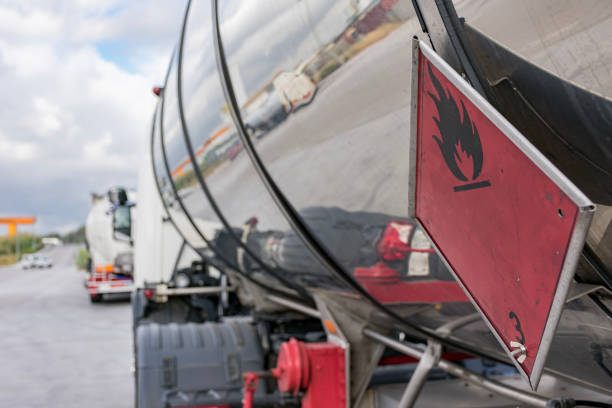 istock Tanker truck dangerous goods 1152571942