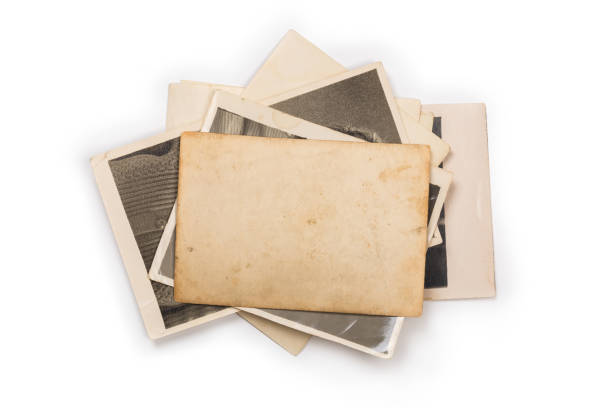 istock Stack of old photos with clipping path for the inside 1152572483