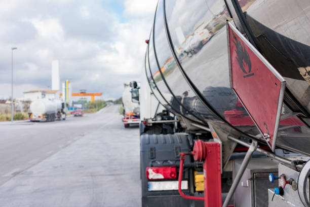 istock Tanker truck dangerous goods 1152573035