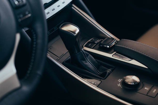 istock automatic transmission gear of car , car interior 1152573178