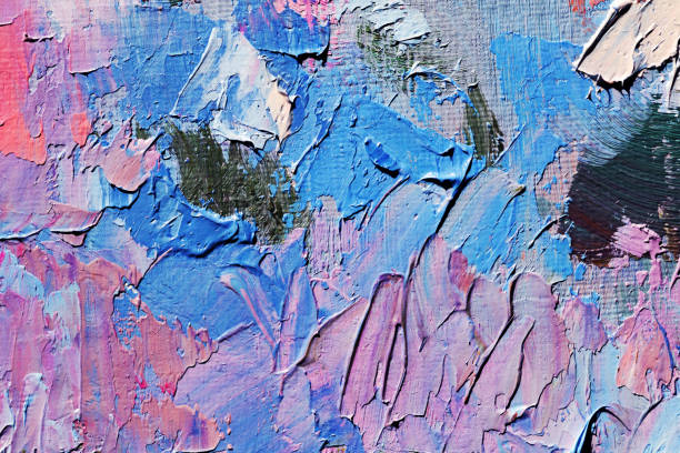 istock abstract oil paint texture on canvas, background 1152574553