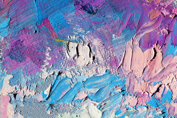 istock abstract oil paint texture on canvas, background 1152574897