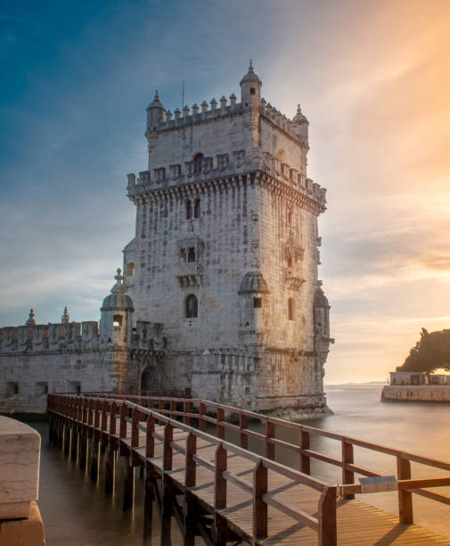 istock Beautiful view of Belem tower 1152576625