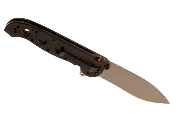 istock Army knife on white background close up 1152577373