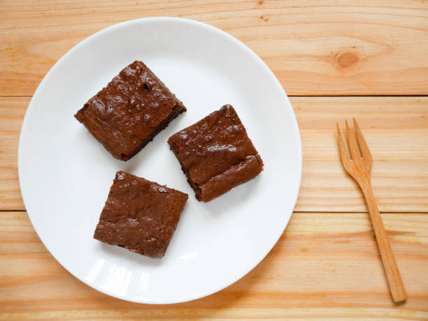 istock Homemade chocolate brownies on a white plate 1152580504