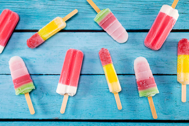 istock Colorful fruit ice cream stick look fresh to eat 1152581114