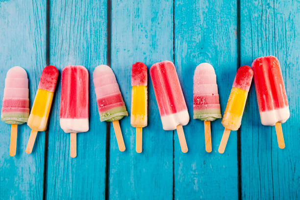 istock Colorful fruit ice cream stick look fresh to eat 1152581130