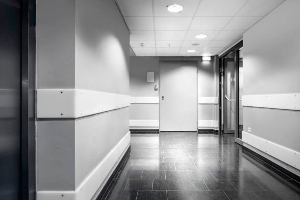 istock Dark corridor in the hospital cellar 1152584675