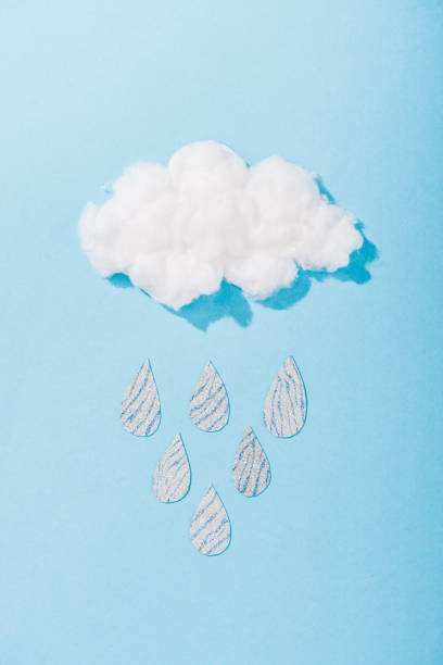 istock top view of cotton candy cloud with glitter raindrops on blue 1152587802