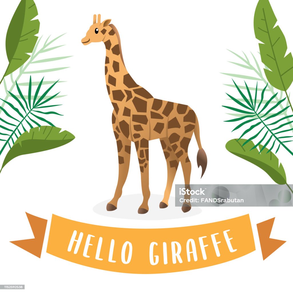 Vetores de Desenhos Animados Do Vetor Do Giraffe e mais imagens de Alto