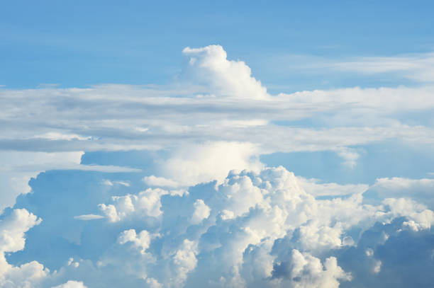 istock Beautiful clouds with blue sky landscape 1152592680