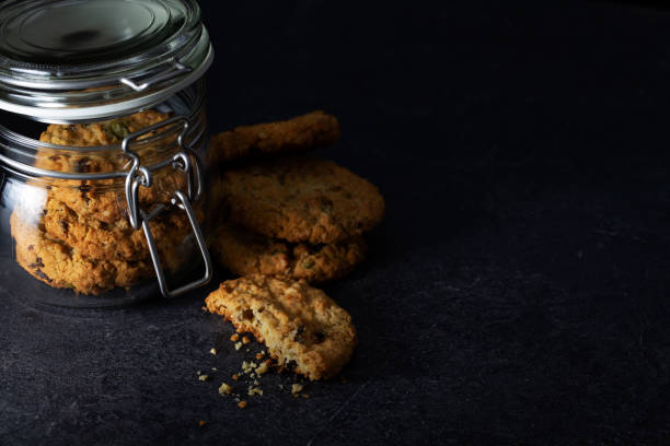 Cookies in a jar stock photo