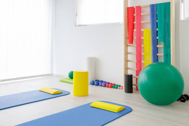 istock Equipment in kinesitherapy room 1152598992