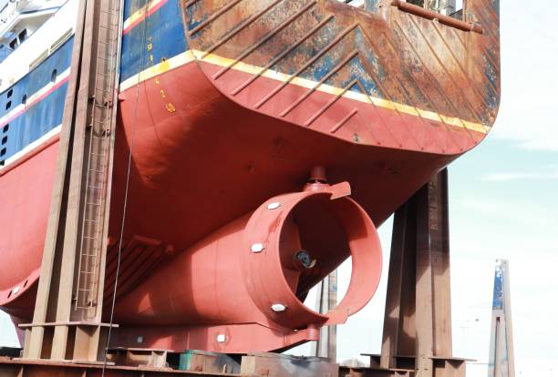 istock Fishing boat in dry dock 1152601123