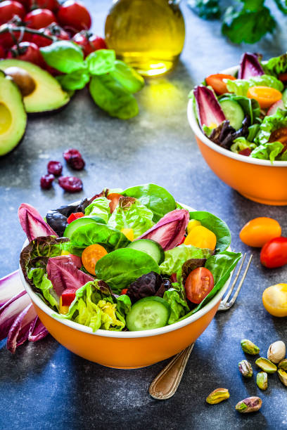 istock Healthy eating: two fresh salad bowls ready to eat 1152601658