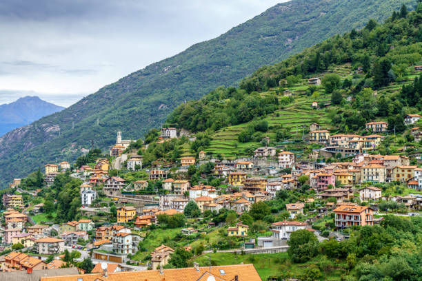 istock Italian seaside village on steep hillside 1152601829