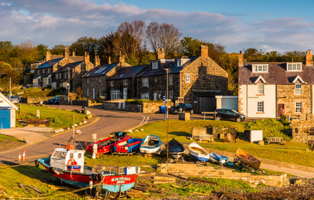 Before people have woken up, an early summers morning at Craster, Northumberland