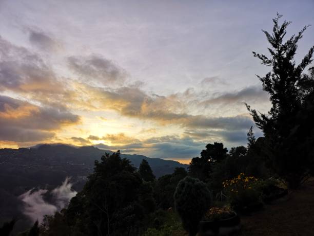 istock Beautiful sunrise overlooking Mount Kinabalu 1152604343
