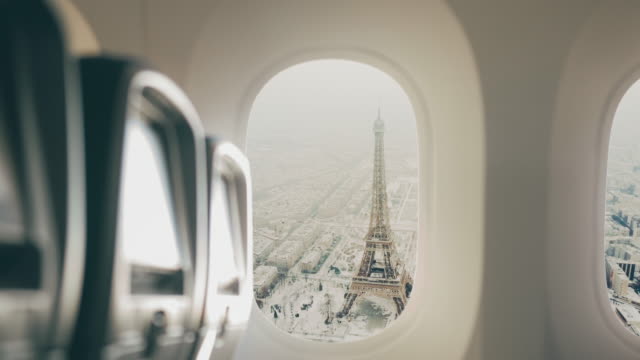 Paris seen from the airplane.