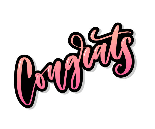 istock Congrats hand written lettering for congratulations card, greeting card, invitation, and print. Isolated on background. Slogan 1152605588