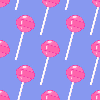 Ilustración de Patrón Sin Costuras Con Paletas Rosas Aisladas Sobre Fondo Azul Dibujos Animados De Estilo Retro Caramelo Dulce De Dibujo Animado y más Vectores Libres de Derechos de Alegre - iStock Ilustración de Patrón Sin Costuras Con Paletas Rosas Aisladas Sobre Fondo Azul Dibujos Animados De Estilo Retro Caramelo Dulce De Dibujo Animado y más Vectores Libres de Derechos de Alegre - iStock