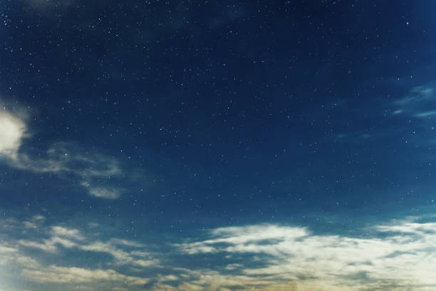 istock Night sky backgrounds with stars and clouds 1152607978