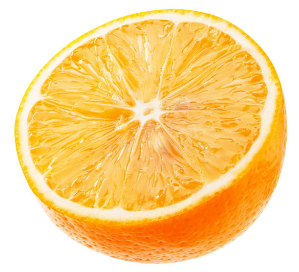 istock half of orange isolated on a white background 1152608046