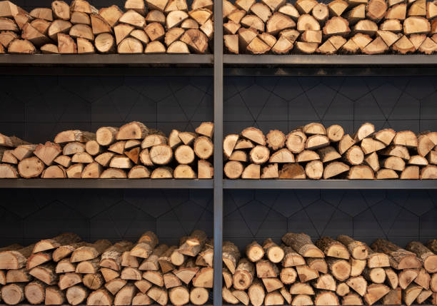 istock Firewood near fireplace 1152609748