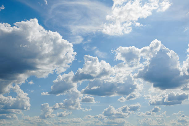 istock Bright sunny clouds, beautiful sky at day as background 1152611119
