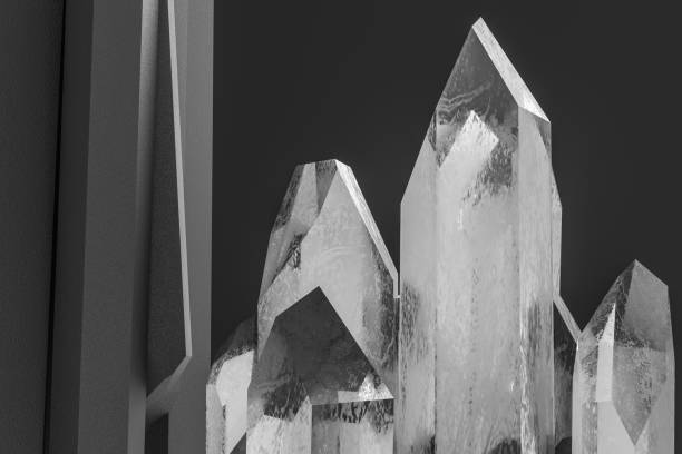 istock A cluster of precision-cut magic crystal, science fiction and magic theme, 3d rendering. 1152614090