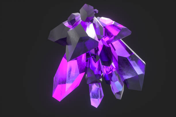 istock A cluster of precision-cut magic crystal, science fiction and magic theme, 3d rendering. 1152614129