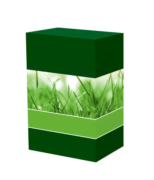 green tea-leaf in box