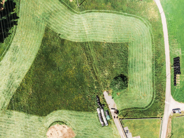 istock Field in process of being mowed 1152620928