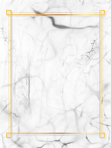White Marble Texture Vector Background with Gold Frame, useful to create surface effect for your design products such as background of greeting cards, wedding invitation cards, labels, architectural and decorative patterns. Trendy template inspiration for