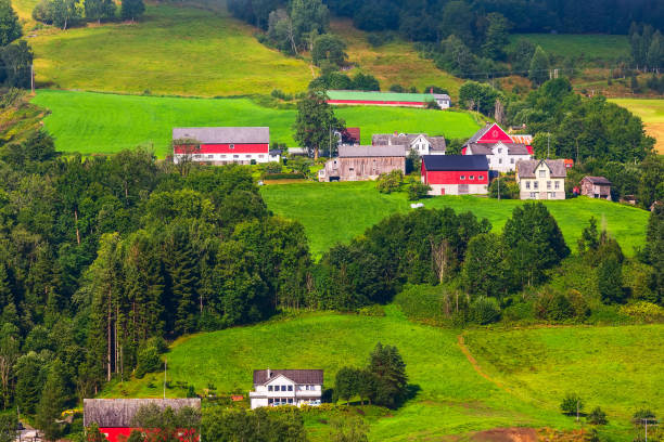 istock Norway mountain village landscape 1152622681