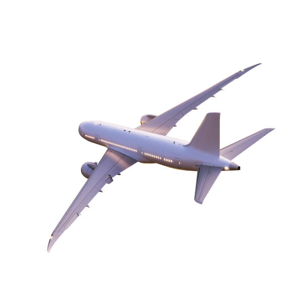 istock Commercial jetplane isolated on white background 1152622825