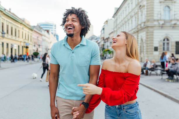 istock Man and woman having fun 1152623002