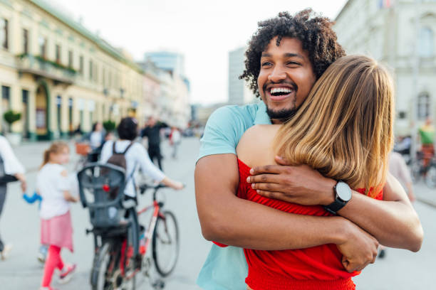 istock Man and woman having fun 1152623506