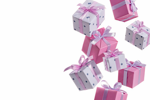istock Lots of gifts falling from sky. 1152624196