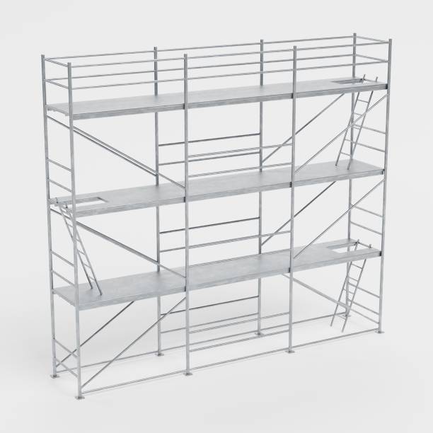 istock Realistic 3D Render of Metal Scaffolding 1152626992
