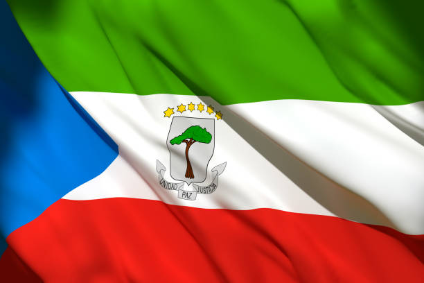 istock 3d rendering of Equatorial Guinea flag 1152627021