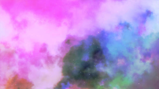 istock Fly through in the gas cloud nebula and stars 3d animation 1152627090