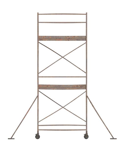 istock Realistic 3D Render of Metal Scaffolding 1152627532
