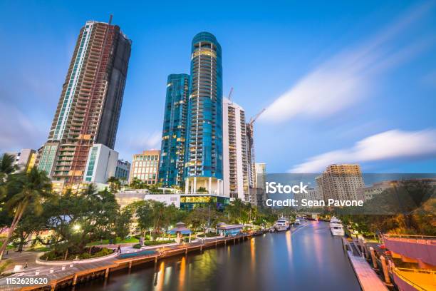 Ft Lauderdale Florida Stock Photo - Download Image Now - Fort Lauderdale, Florida - US State, Urban Skyline