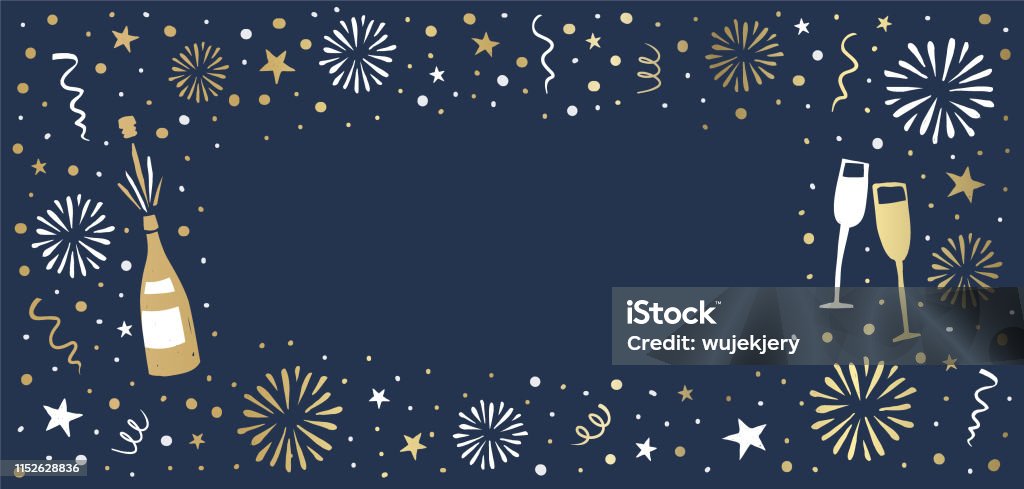New Years Eve Background Stock Illustration - Download Image Now - New Year,  Backgrounds, New Year's Eve - iStock