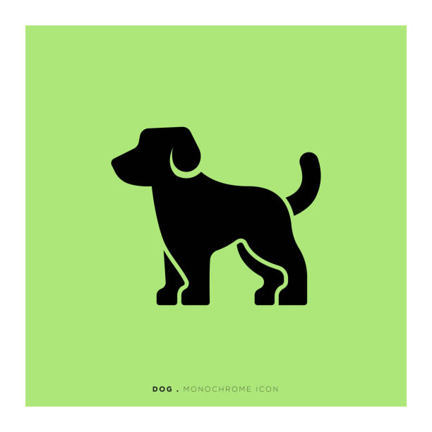 ikona psa - szczenię stock illustrations