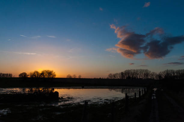 istock Sunset in East Flanders 1152633874